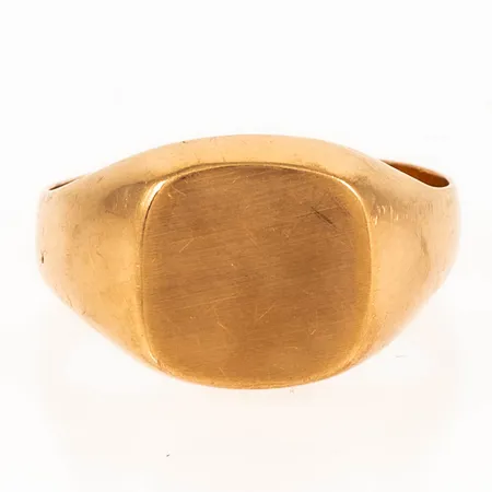 Klackring stl:19½ bredd 3,5-12mm, repor, svag buckla 18K 4,0g.