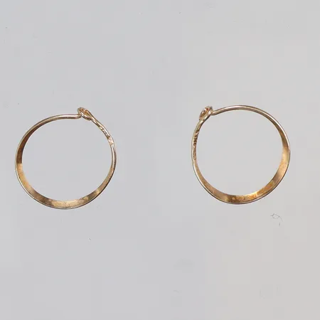 Ett par Örhängen creoler Ø11mm 18K Vikt: 0,3 g