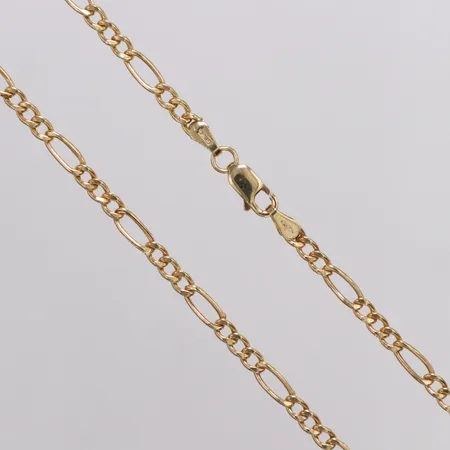 Kedja Figaro längd 55,5cm bredd 3,3mm 18K Vikt: 6,4 g