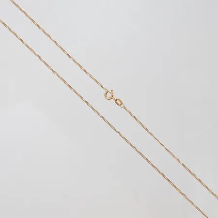 Kedja pansar längd ca 39,5cm, bredd 1mm, GHA, 18K Vikt: 2,3 g