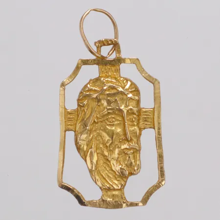 Hänge Jesus längd 30mm bredd 15mm 18K Vikt: 2,5 g