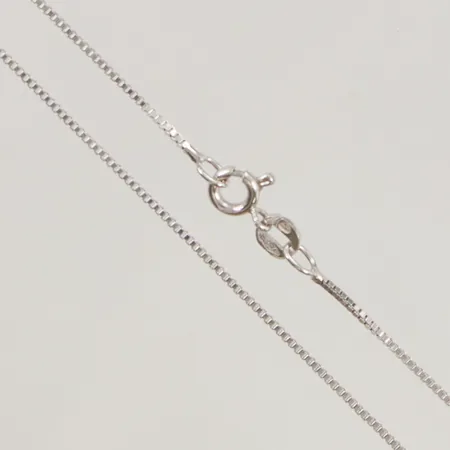 Kedja Venezia 38cm bredd 1mm vitguld 18K 2,6g.