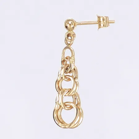 Udda örhänge Bismarck höjd 20mm 18K Vikt: 1,2 g