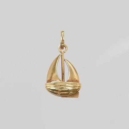 Hänge "skepp" 22x15mm 14K 1,9g.