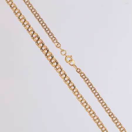 Collier doserad Bismarck längd 48cm, bredd 4-6mm, år 1947, 18K  Vikt: 16,8 g