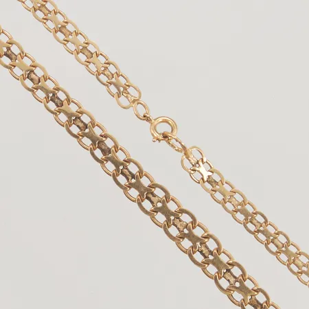 Collier x-länk 44cm bredd 4,8-6,2mm 18K 15,5g.