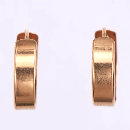 Örhängen paret,diameter ca 14.3 mm,18k. Vikt: 1 g