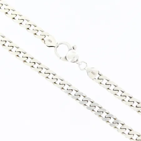 Kedja Pansar Guldfynd längd 58cm bredd 7mm silver 925/1000. Vikt: 51,5 g