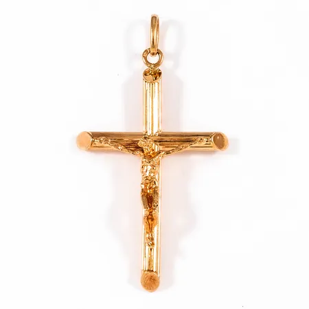 Hänge krucifix bredd 25mm, längd 45mm 18K 2,9g.