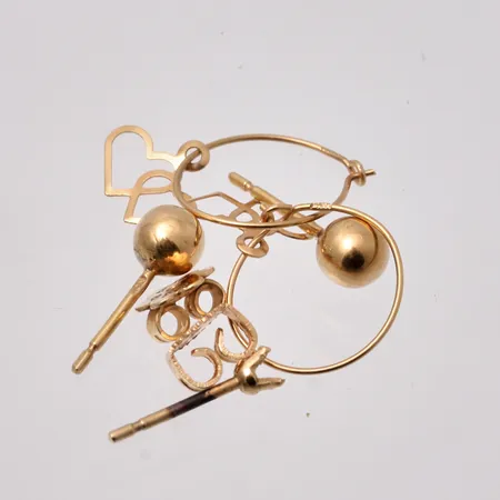 Diverse defekt guld, 18K 1,48g.