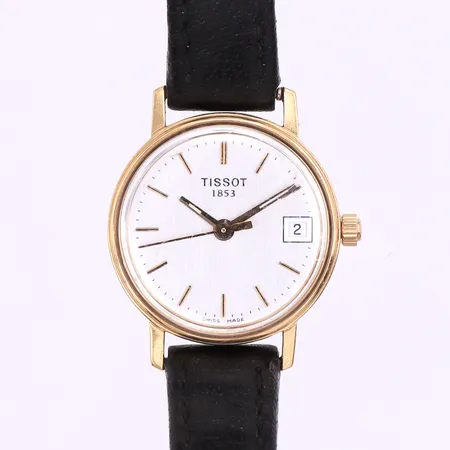 Damur Tissot,diameter 21.7 mm,gravyr,fungerar ej,18k.