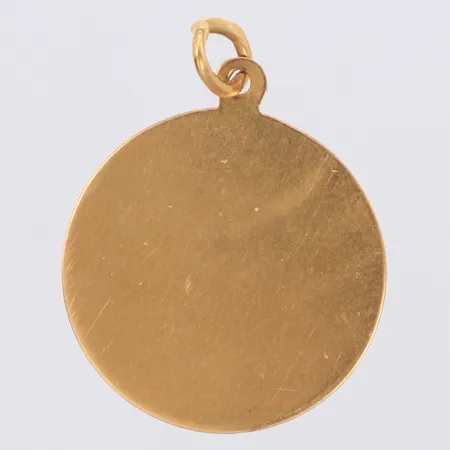 Hänge längd 24,8mm Ø18mm, liten buckla, 18K Vikt: 1,3 g