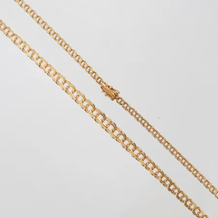 Collier doserad Bismarck längd 42,5cm, bredd 4-7mm,  Svedbom & Co AB år 2011, 18K Vikt: 14,8 g