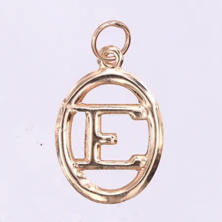 Bokstavshänge,höjd ca 14.6 mm,14k. Vikt: 0,2 g