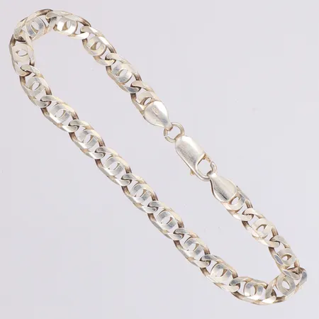 Armband längd 19,5cm, bredd 5,8mm, silver 925/1000 Vikt: 11,3 g