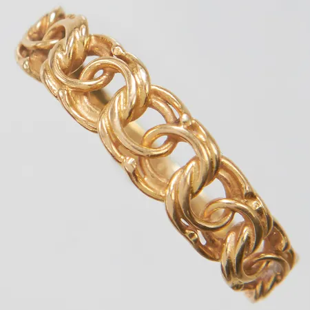 Ring Bismarck stl 18½, bredd 2-5mm, 18K Vikt: 2 g