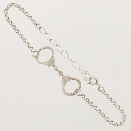 Armband med integrerade handklovar längd 21cm, 925/1000 silver Vikt: 4,7 g