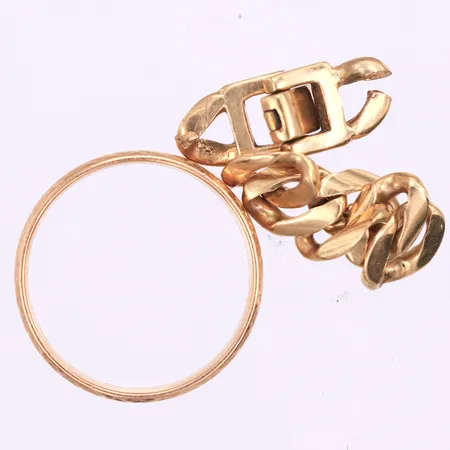 Trasigt guld,18k. Vikt: 12 g