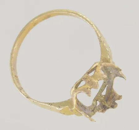 Ring stl 18½ mm defekt 18K Vikt: 3,2 g