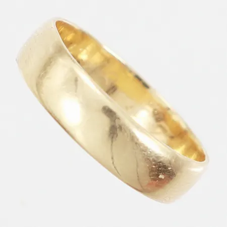 Ring slät 20¼, bredd: 5,5mm, gravyr, 14K Vikt: 4,8 g