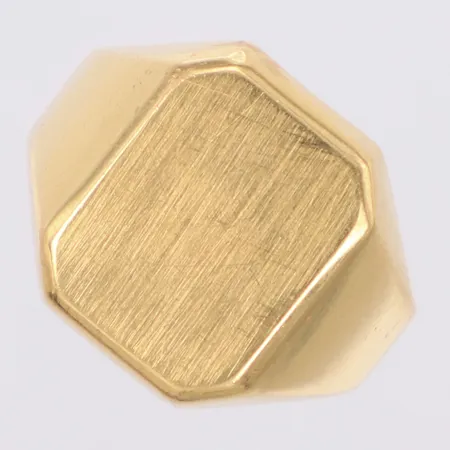 Klackring stl:18½ bredd 5-17,1mm, bucklor, 18K  Vikt: 5,5 g