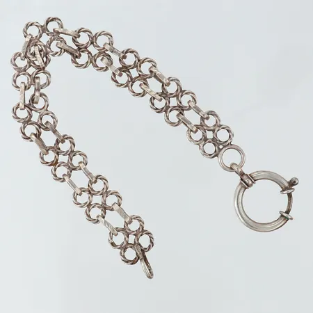 Armband längd ca 20,5cm, bredd 13mm, 925/1000 silver Vikt: 17,6 g