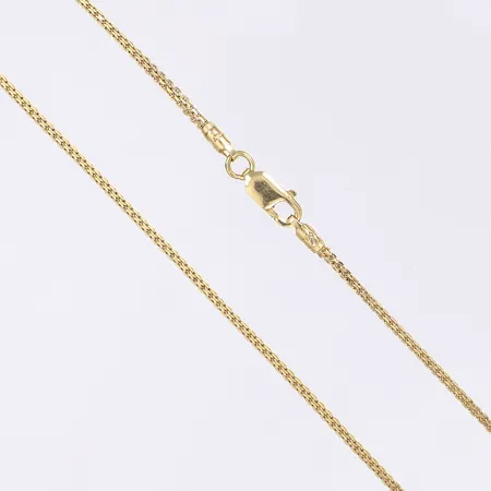 Halskedja ormlänk längd 46cm bredd 1mm 18K Vikt: 6,1 g