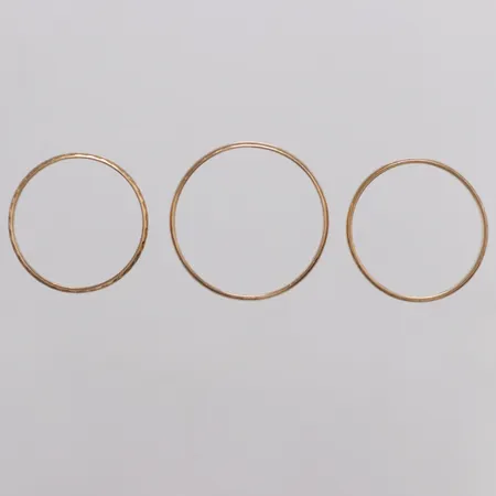 Tre ringar gravyrer 18K Vikt: 4,9 g