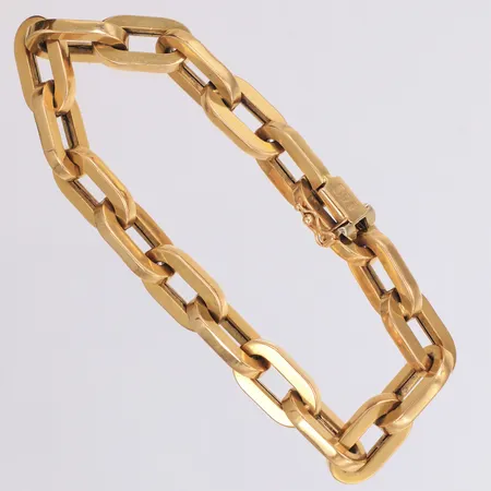 Armband UnoAerre längd 21,5cm, bredd 10mm, ihålig, 18K Vikt: 37 g