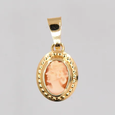 Hänge Kamé Bronsil AB längd 18mm inklusive ögla bredd 9mm 18K Vikt: 0,6 g