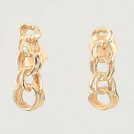 Örhängen Bismarck Guldfynd, 10X4mm, 18K  Vikt: 1,4 g