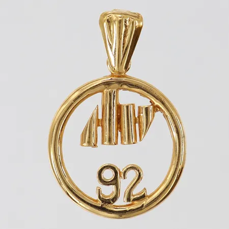 Hänge 92 ca Ø18mm höjd 28mm 18K Vikt: 2,2 g