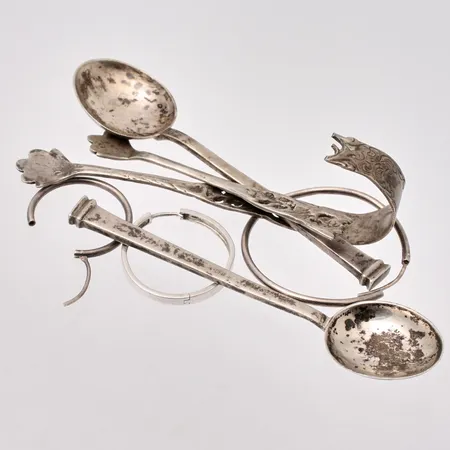 Diverse defekt silver 830-925/1000 vikt 45,4g.