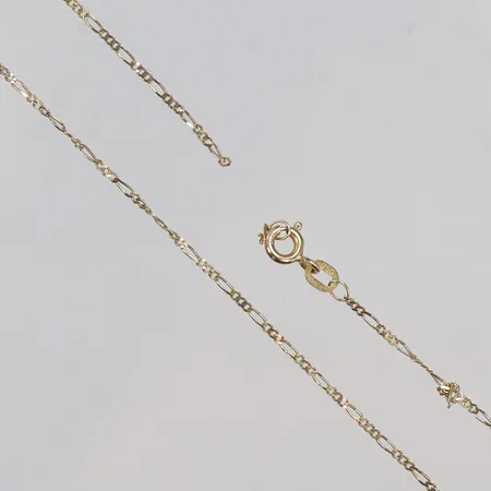 Kedja Figaro defekt, 18K Vikt: 1,8 g