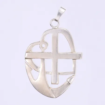 Hänge stämplat med Göteborgs stadsstämpel höjd 45mm inkl öglan silver 925/1000 Vikt: 10 g