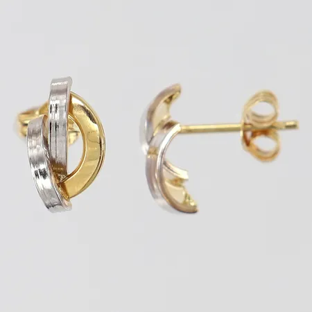 Örhängen GHA gul/vitguld ca 10x6mm 18K 0,8g Vikt: 0,8 g