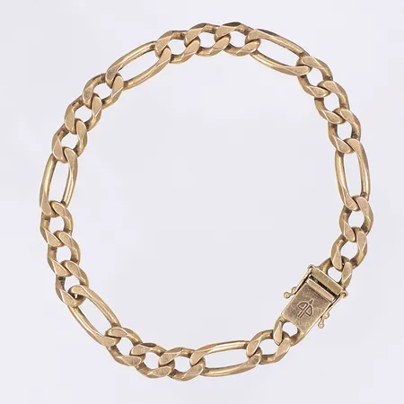 Armband Balestra Figaro kistlås längd 21cm bredd 7mm 18K Vikt: 28,7 g