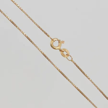 Kedja Venezia 40cm bredd 1mm 18K 2,4g.