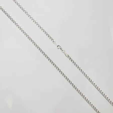 Kedja manglad Pansar längd: 65cm, bredd: 3,6mm, silver 925/1000 Vikt: 15,6 g
