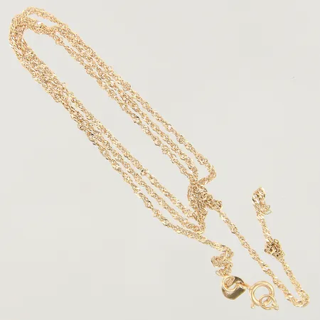 Kedja Singapore, defekt 18K Vikt: 1,2 g