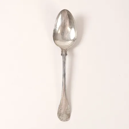 Sked Gammal Fransk, längd: 22cm, Carl Wilhelm Edvall, Sundsvall 1868, gravyr, silver 830/1000 Vikt: 52,5 g