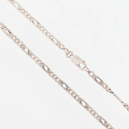 Kedja manglad Figaro 51cm, bredd: 3mm, mindre skevheter, silver 925/1000 Vikt: 13,6 g