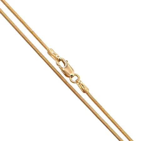 Halskedja Ormlänk i 18K guld, Guldfynd (GHA), längd 45,0 cm, bredd 1,2 mm, fint skick Vikt: 6,3 g