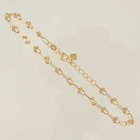 Armlänk längd 18-20cm, bredd 4mm, 18K 2,4g