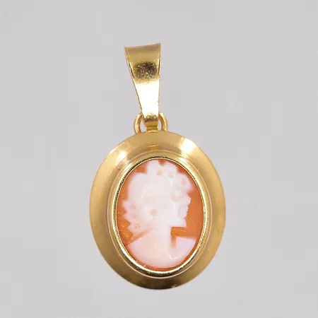 Hänge med kamé 20x11mm Guldfynd, 18K Vikt: 1 g