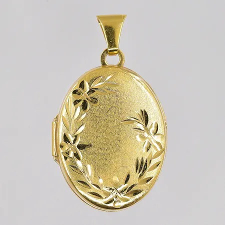 Hänge medaljong höjd 28mm bredd 17mm, 18K Vikt: 2,4 g