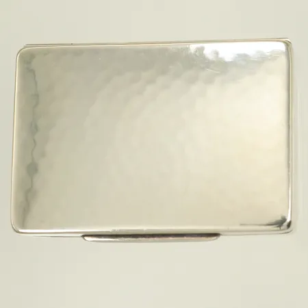 Silverask med lock 7x5cm höjd 18mm, monogram insida lock, silver 835/1000-delar 59,6g Vikt: 59,6 g