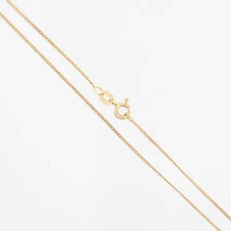 Kedja pansar 38cm, bredd: 1mm, mindre brott på länk, 18K Vikt: 1,6 g