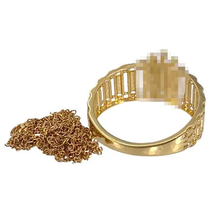 Diverse smycken, 14K guld - 2,6g, 18K guld - vikt 1,2g, defekter