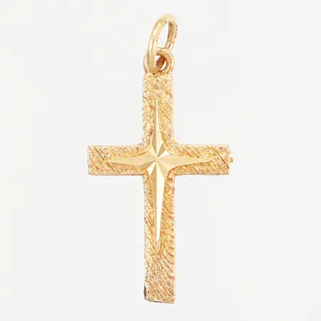 Hänge kors 15x7mm, 18K Vikt: 0,8 g